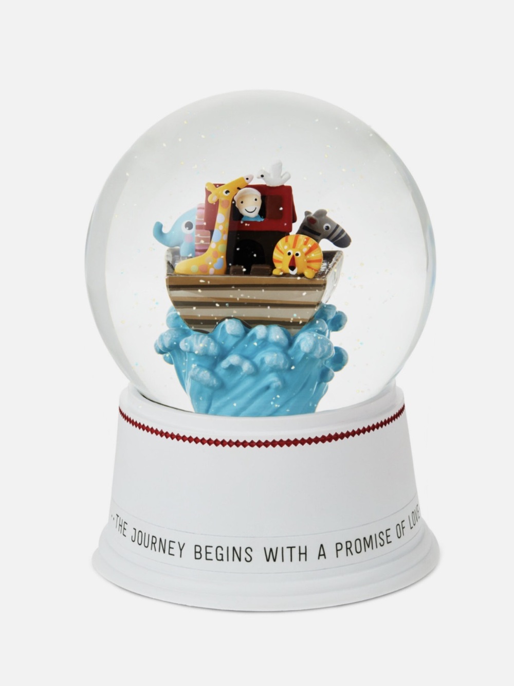 Hallmark Noah's Ark Musical Snow Globe Journey Begins with a Promise of Love
